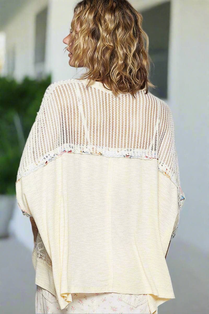 POL Hollow Hill Knit Top