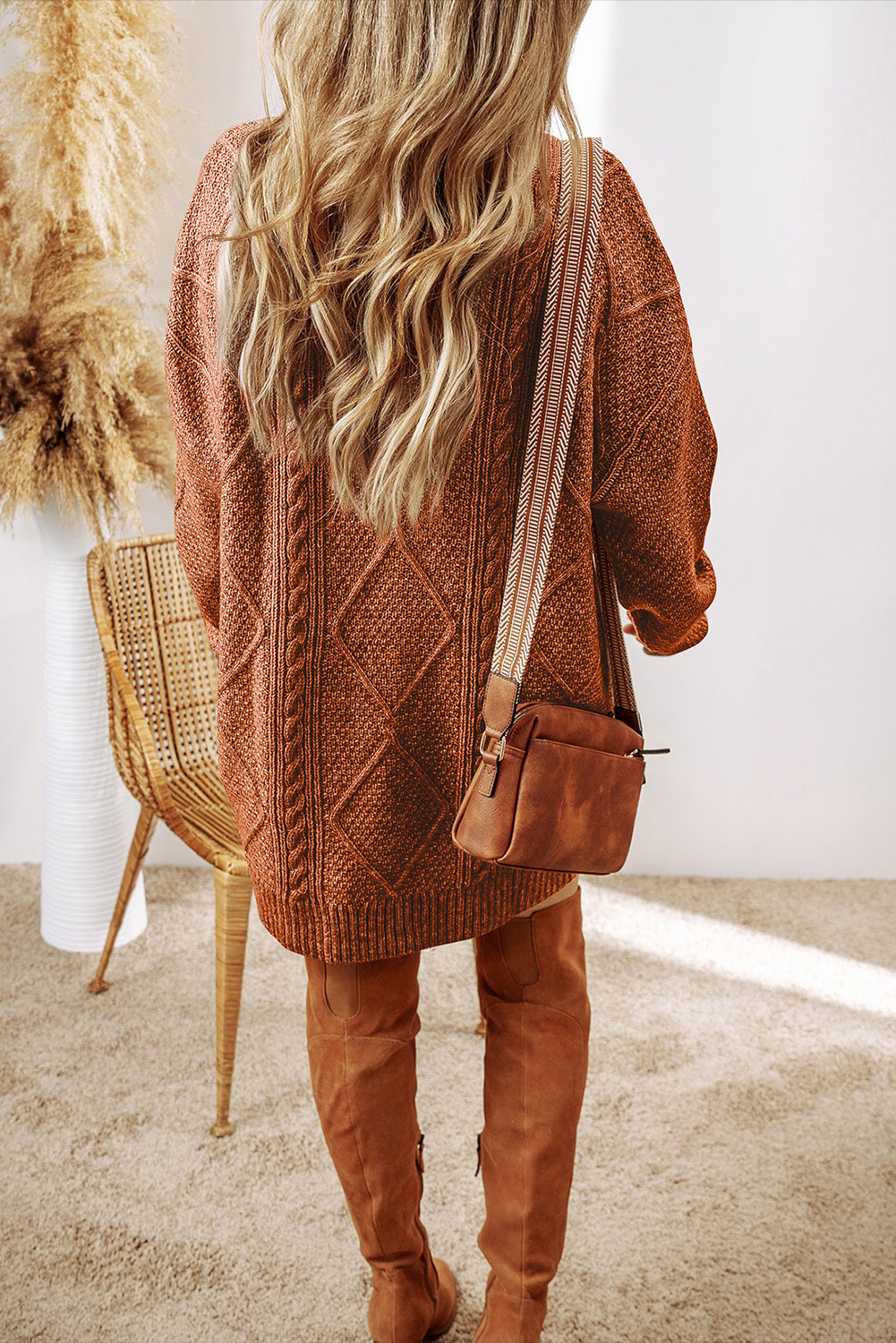Kali Cable Knit Sweater Dress