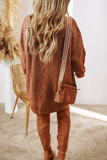 Kali Cable Knit Sweater Dress