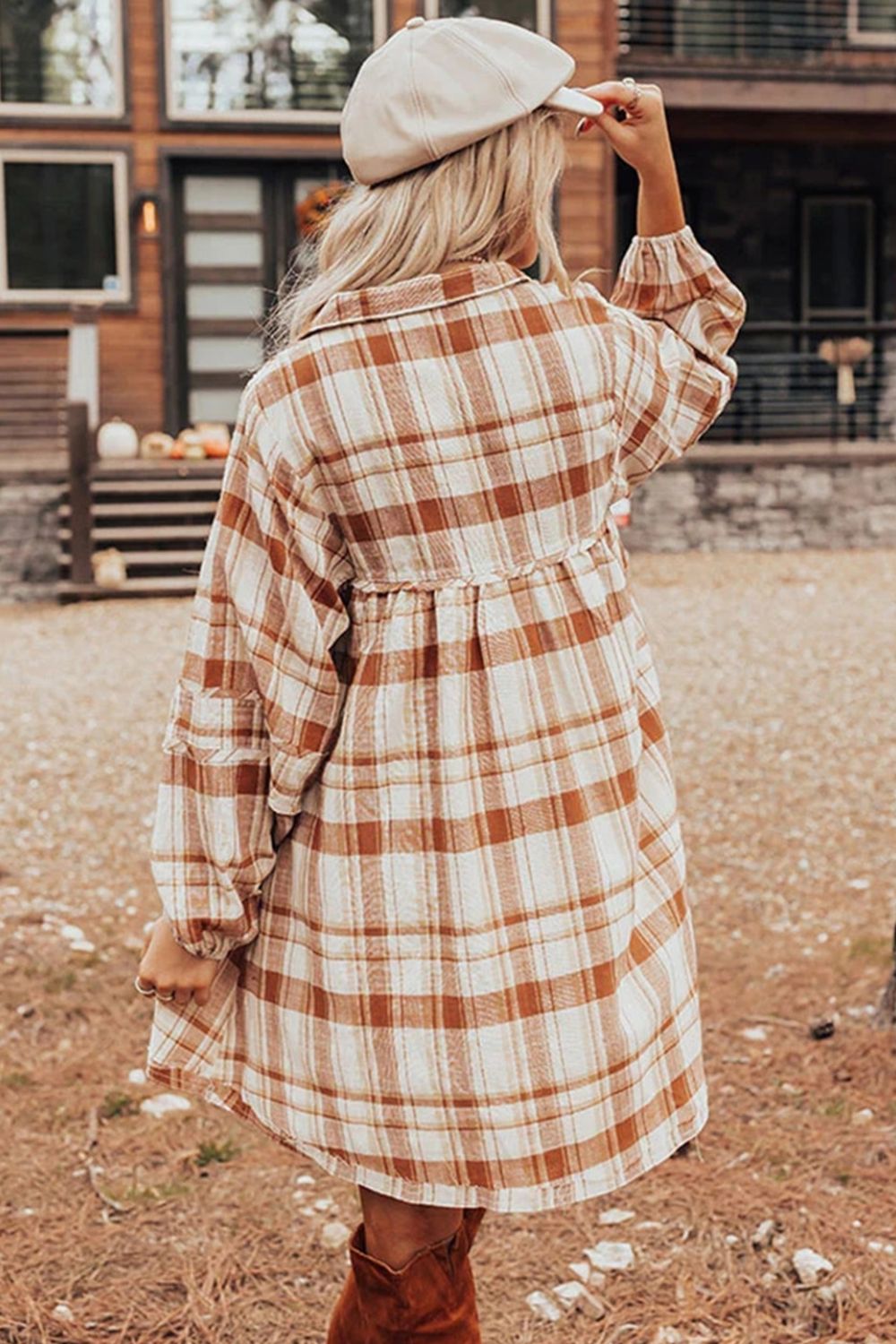 Heidi Plaid Mini Dress