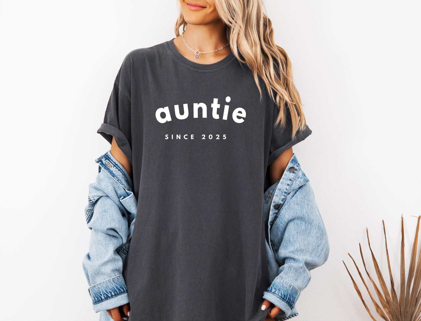 Aunt Personalized Est Year Comfort Colors Graphic Tees