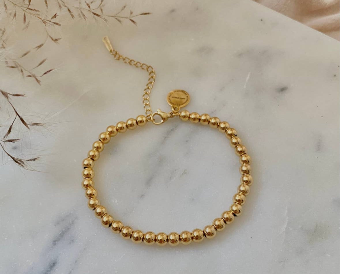 Amady 18K Gold Filled Beaded Bracelet with extender