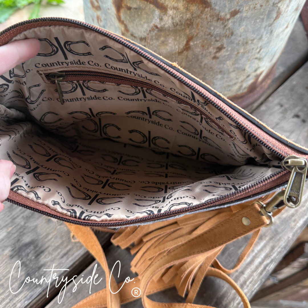 Chesney Cowhide Western Purse
