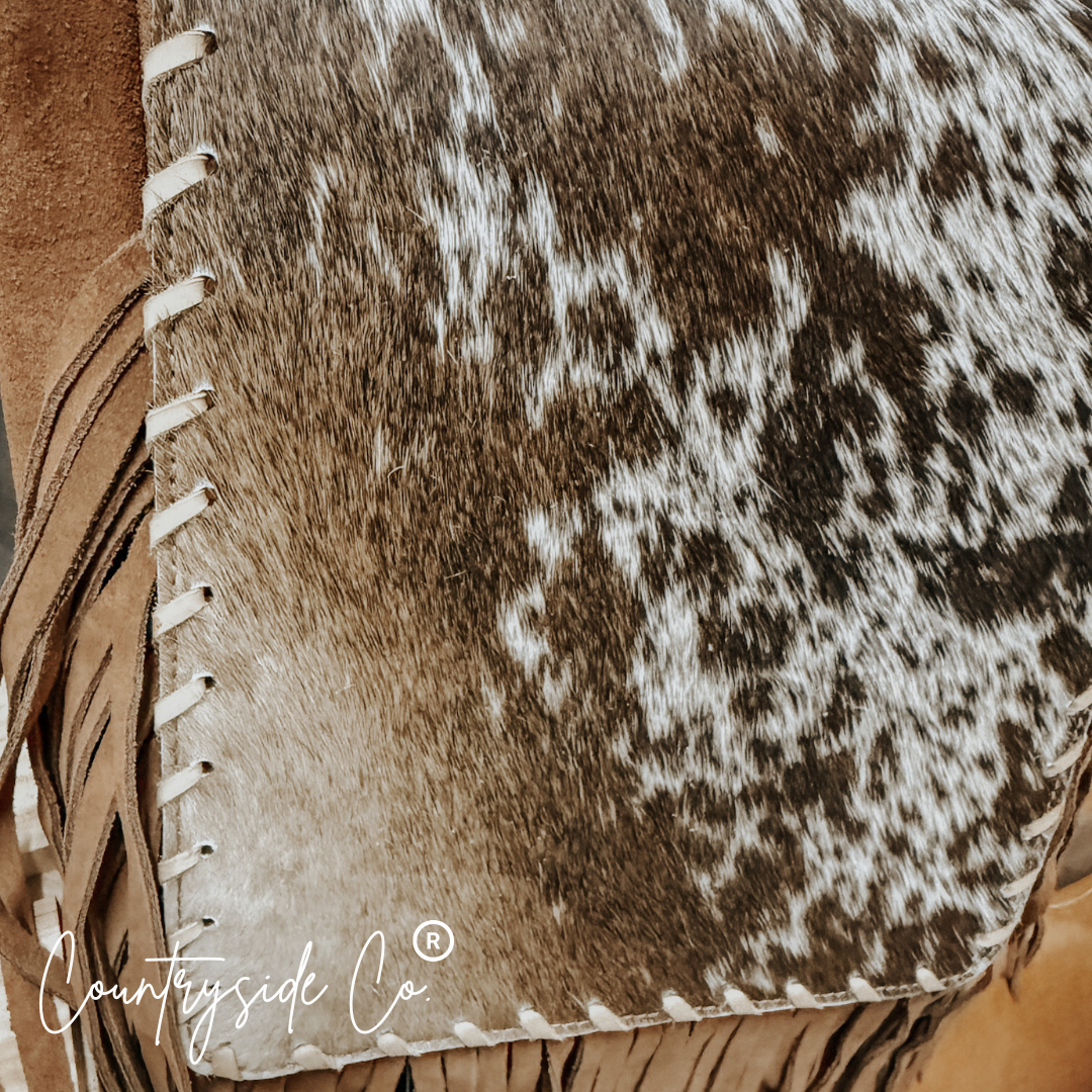 Bessie Cowhide Western Purse