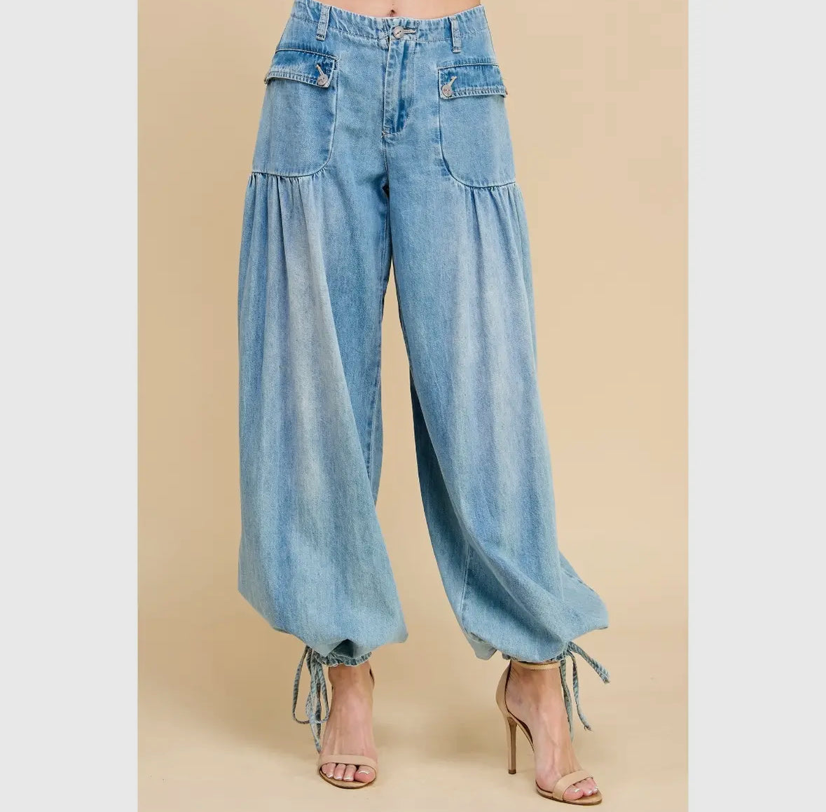 Valerie Washed Wide Leg Tencel Pants