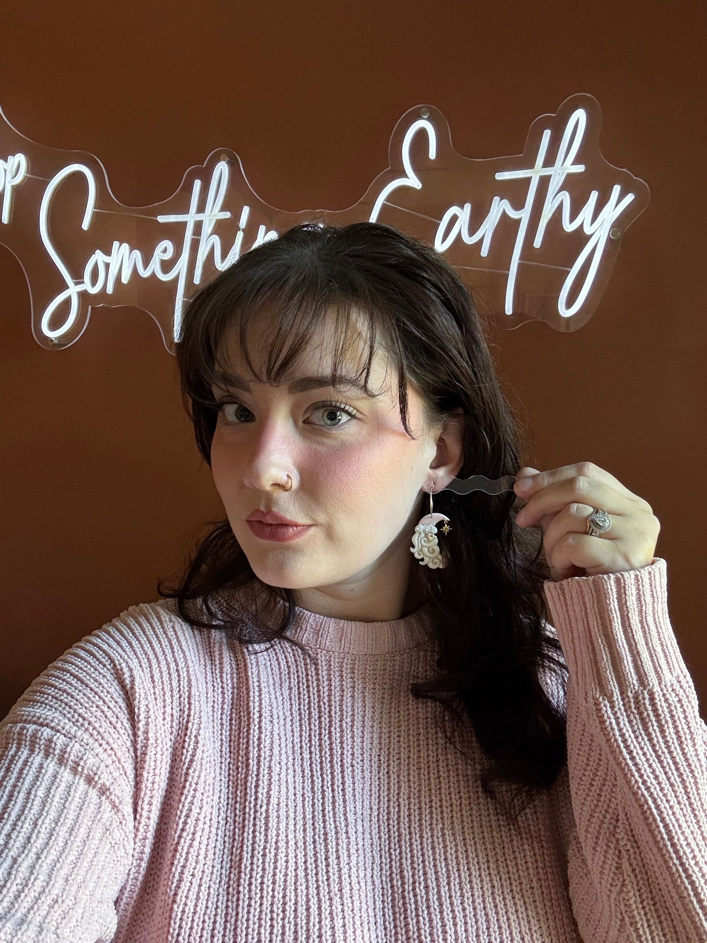 Pink Sugar Santa Moons