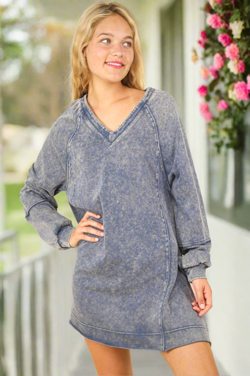 VERY J Mineral Washed Dress