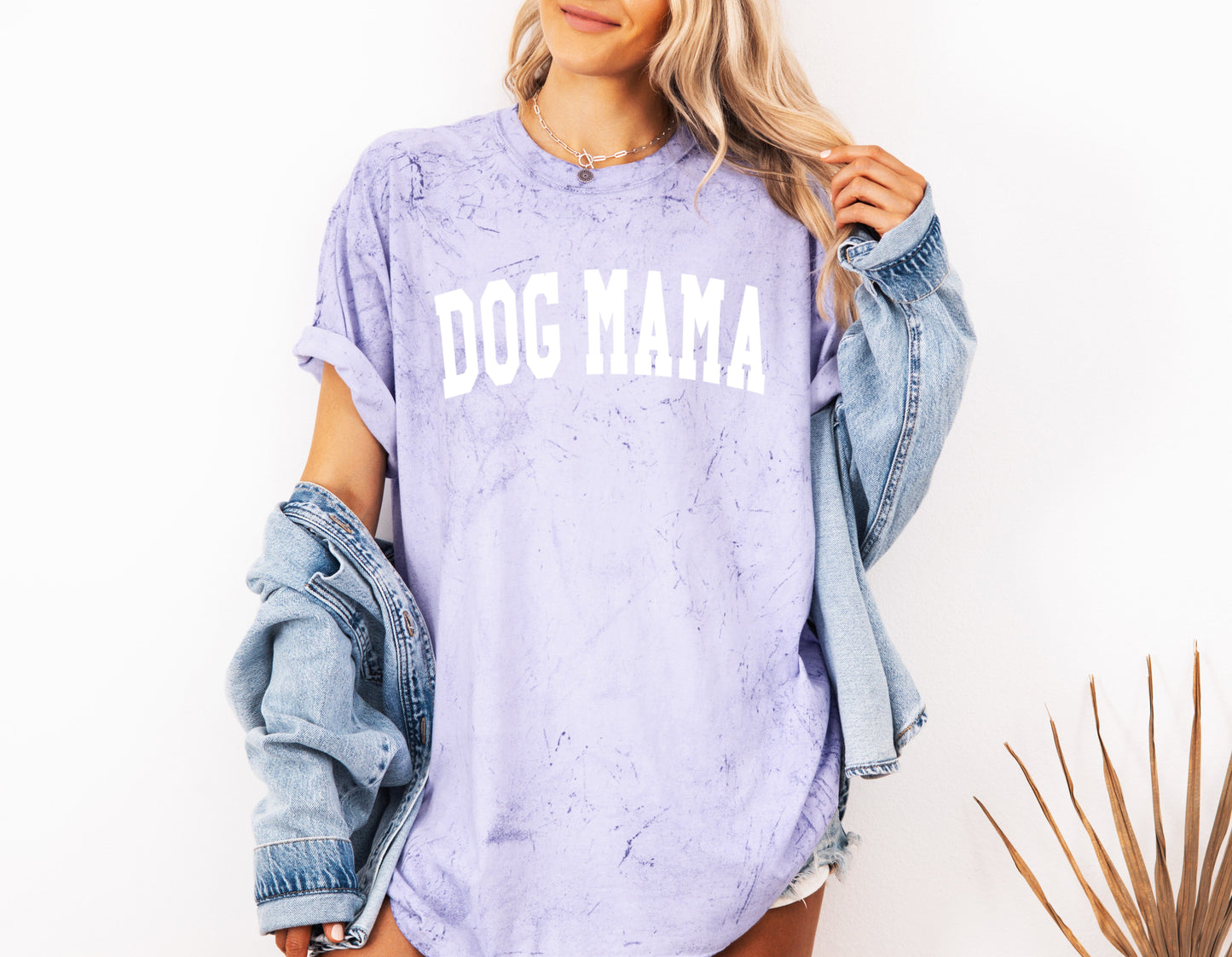 Dog Mama Comfort Colors Garment Dyed T Shirt (Condensed Font)