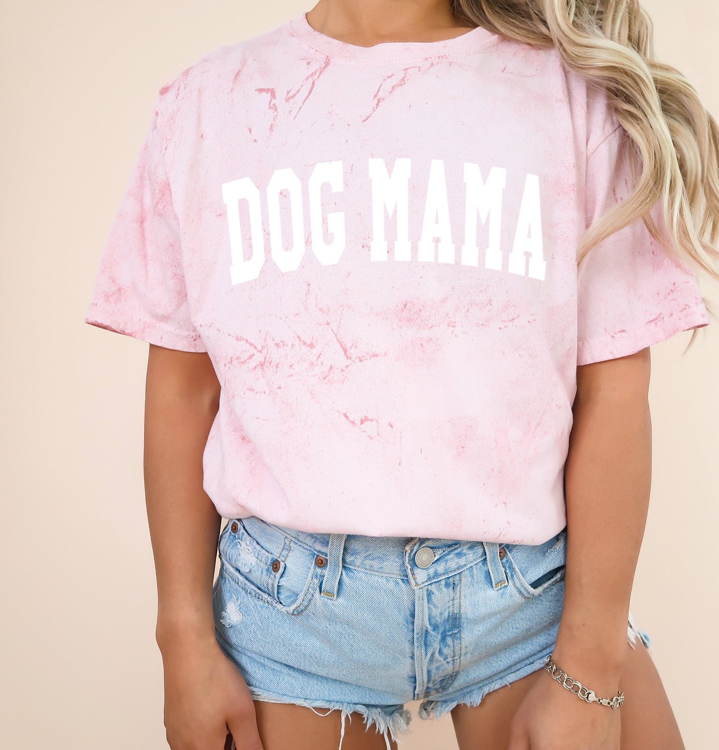Dog Mama Comfort Colors Garment Dyed T Shirt (Condensed Font)
