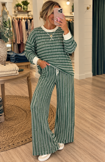 Perfectly Cozy Striped Lounge Set