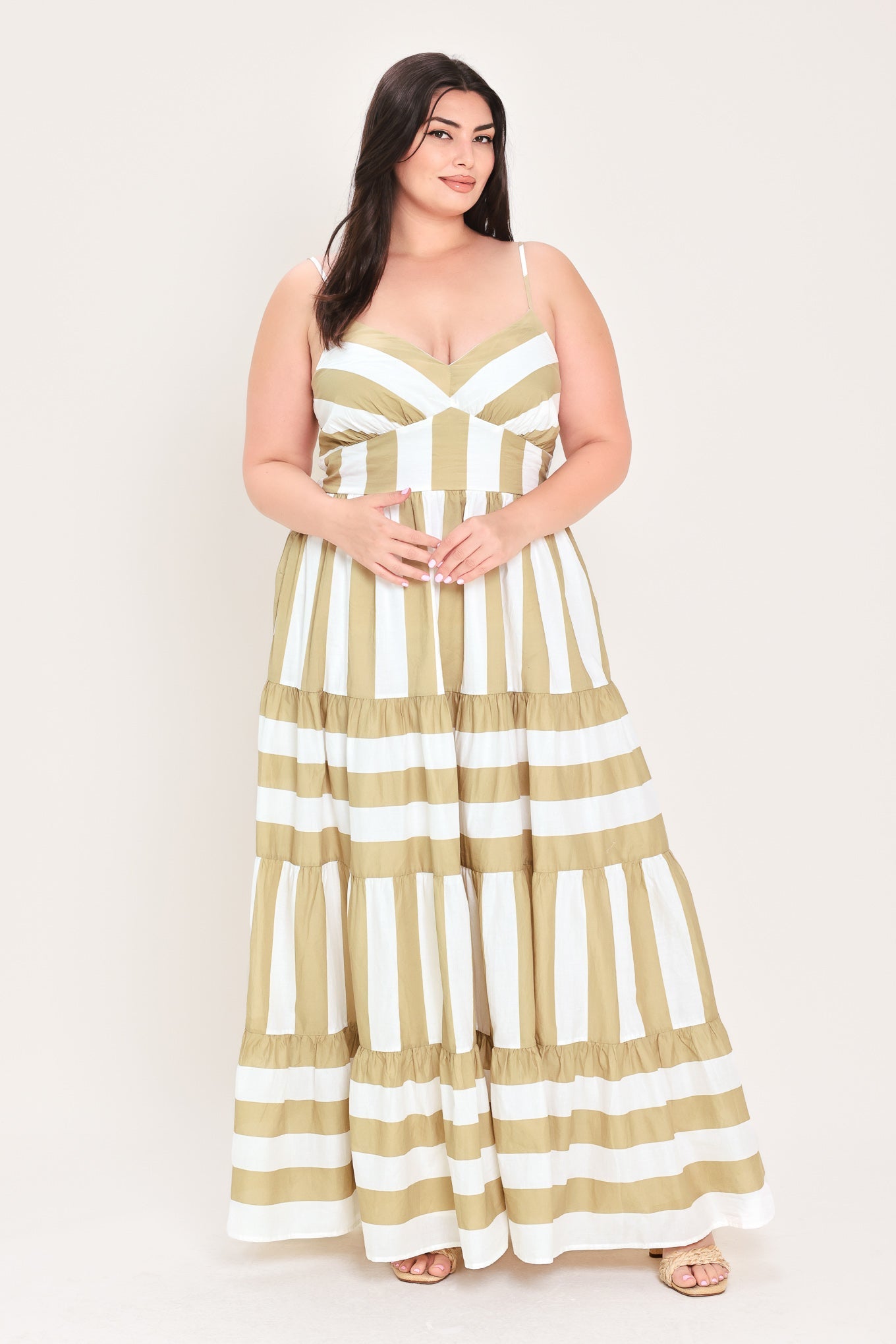 Boardwalk Queen Striped Maxi Dress