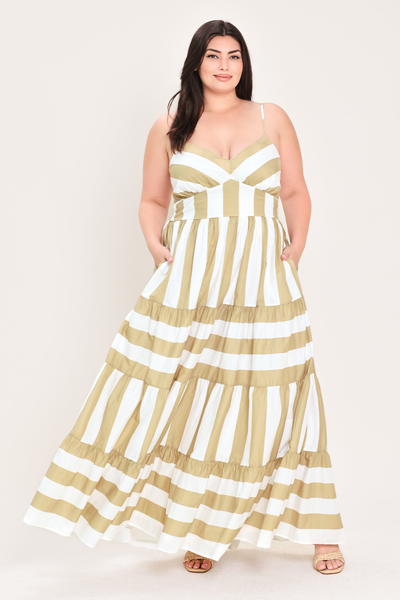Boardwalk Queen Striped Maxi Dress