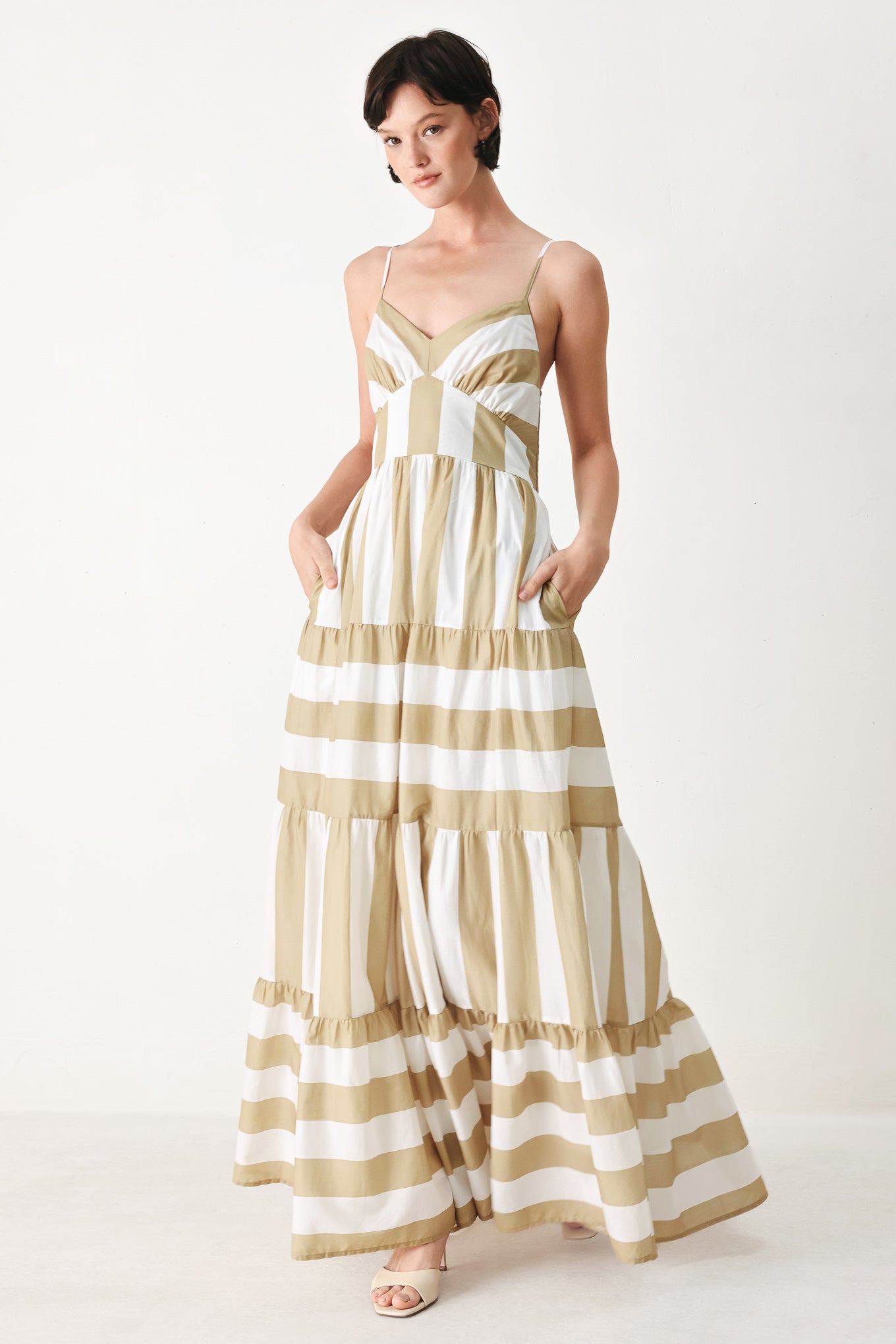 Boardwalk Queen Striped Maxi Dress