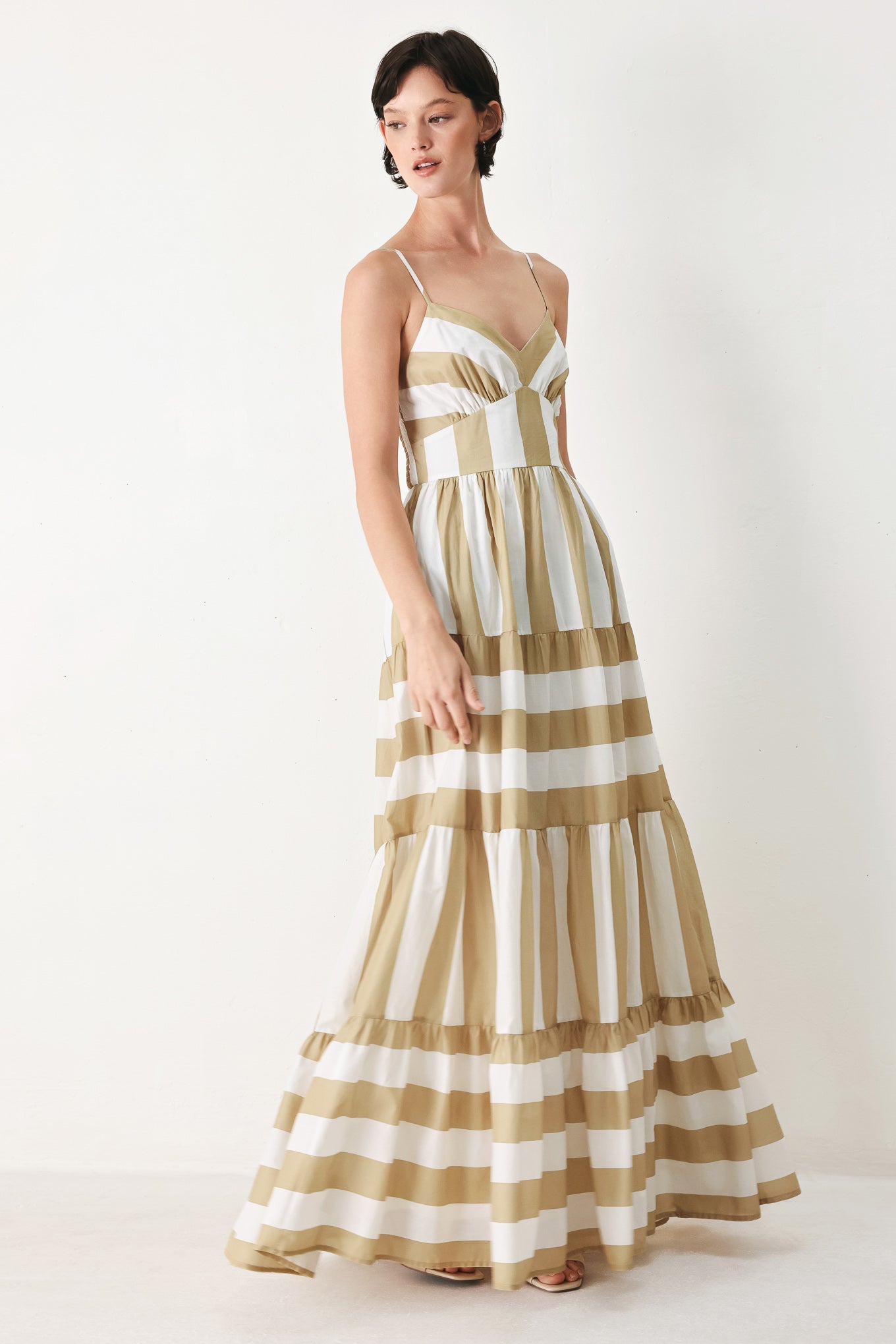 Boardwalk Queen Striped Maxi Dress