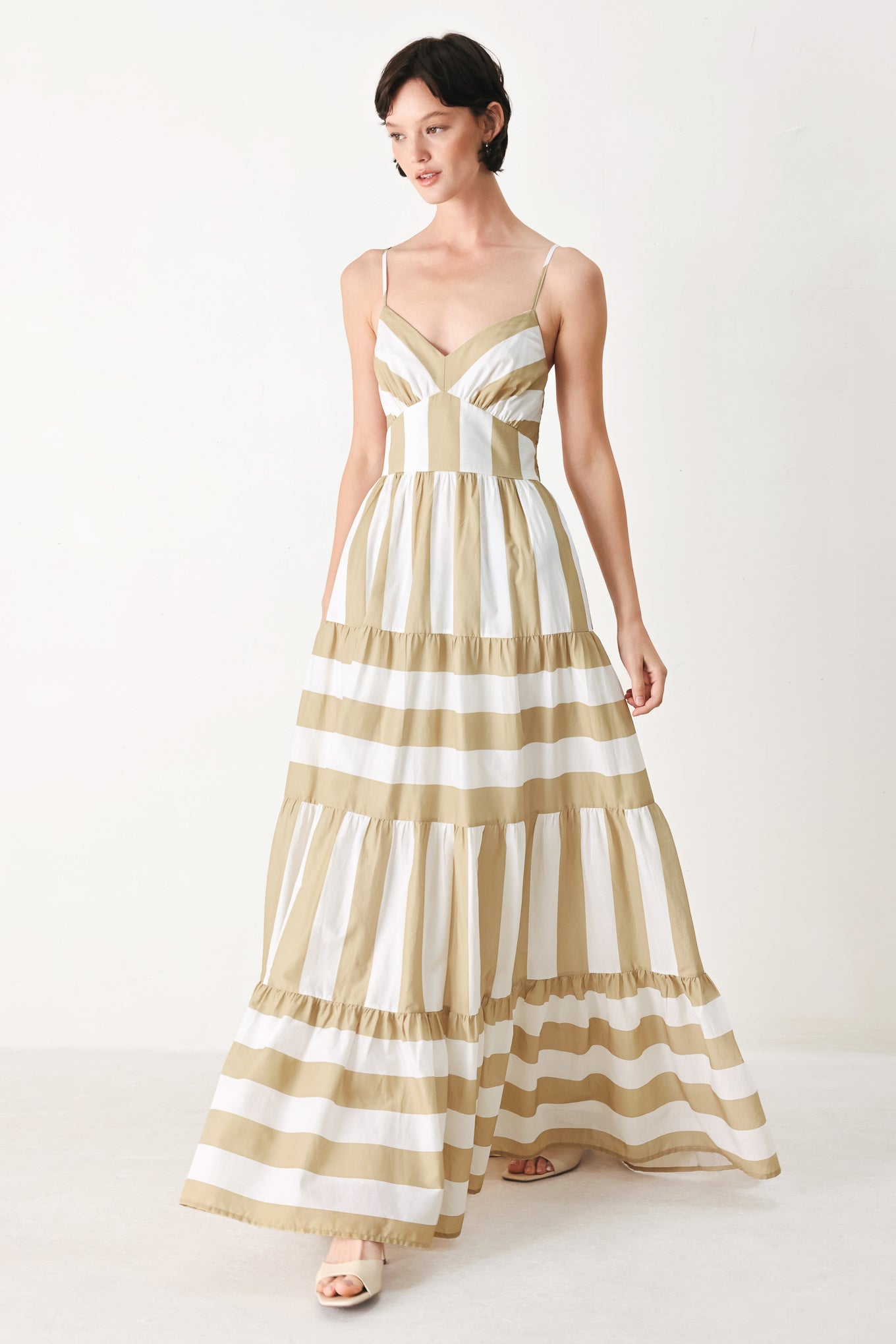 Boardwalk Queen Striped Maxi Dress