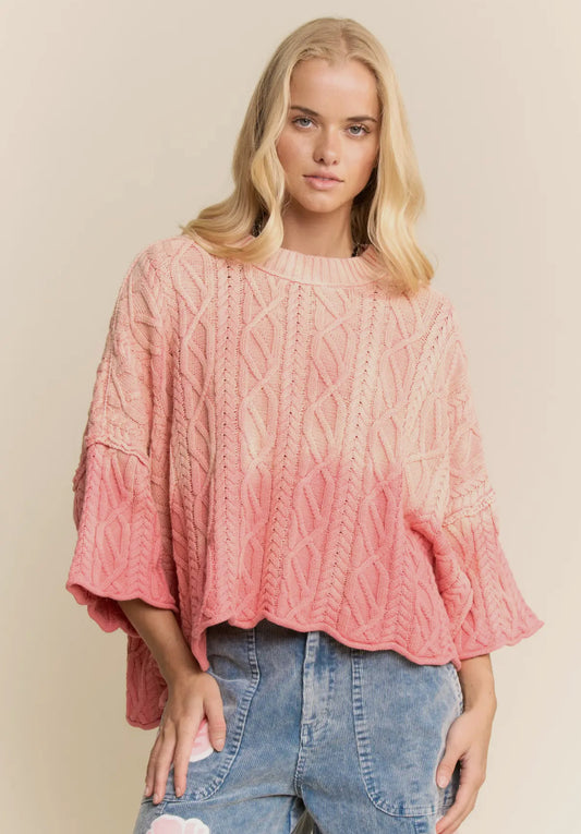 Rose Cable Knot Top
