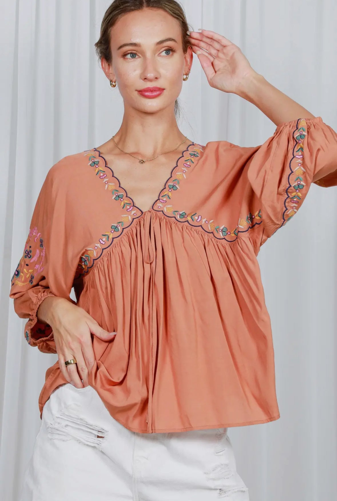 The Sierra Embroidered Top