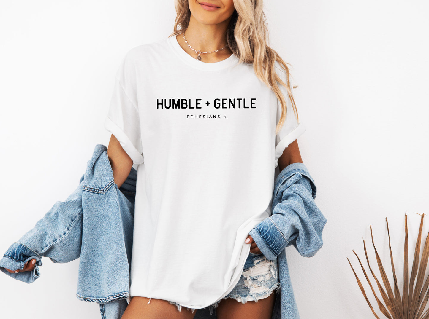 Humble and Gentle Christian Comfort Colors Garment Dyed T Shirt