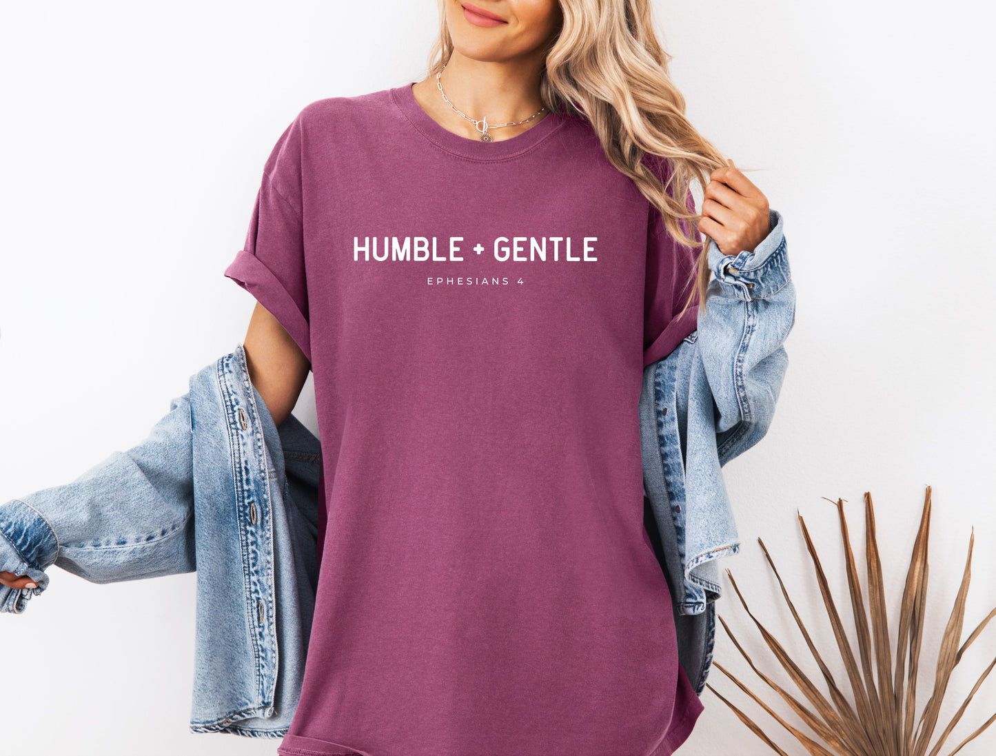 Humble and Gentle Christian Comfort Colors Garment Dyed T Shirt