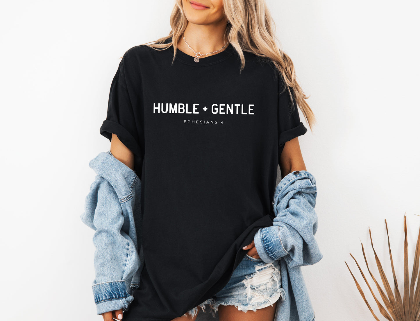 Humble and Gentle Christian Comfort Colors Garment Dyed T Shirt