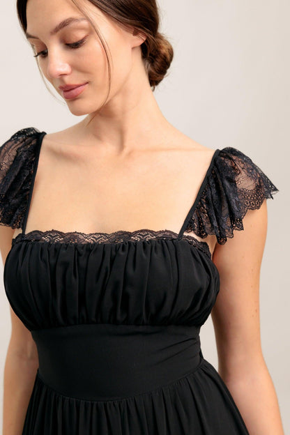 FORGOTTEN ROMANCE WOVEN MAXI DRESS