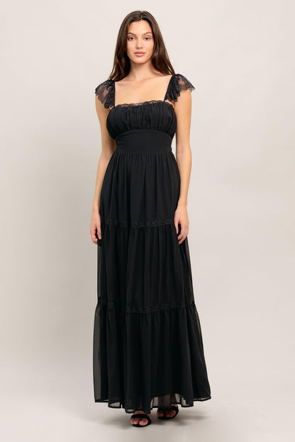 FORGOTTEN ROMANCE WOVEN MAXI DRESS
