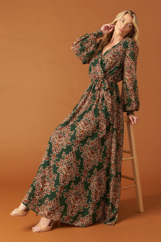 THE FAME WOVEN MAXI DRESS