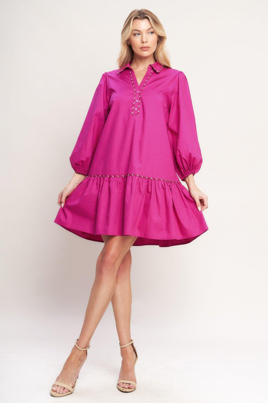 PRETTY MUCH PERFECT WOVEN MINI DRESS