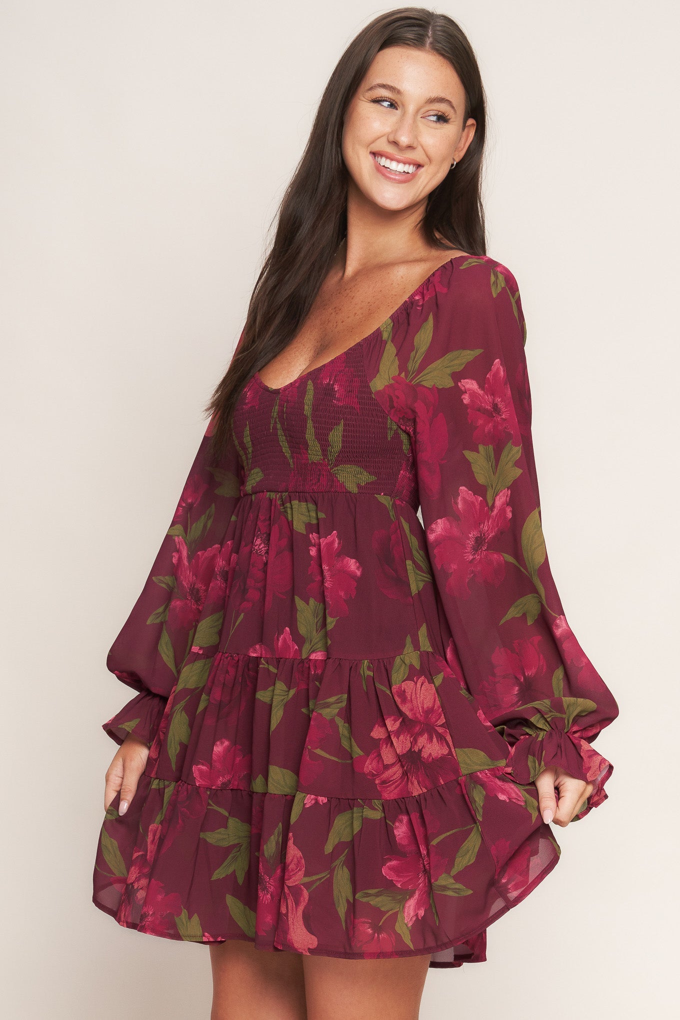 Blooming Again Smocked Dress