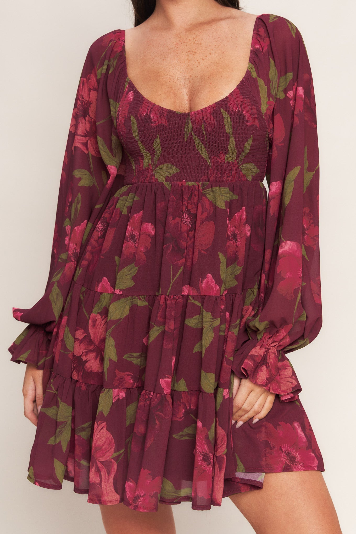 Blooming Again Smocked Dress