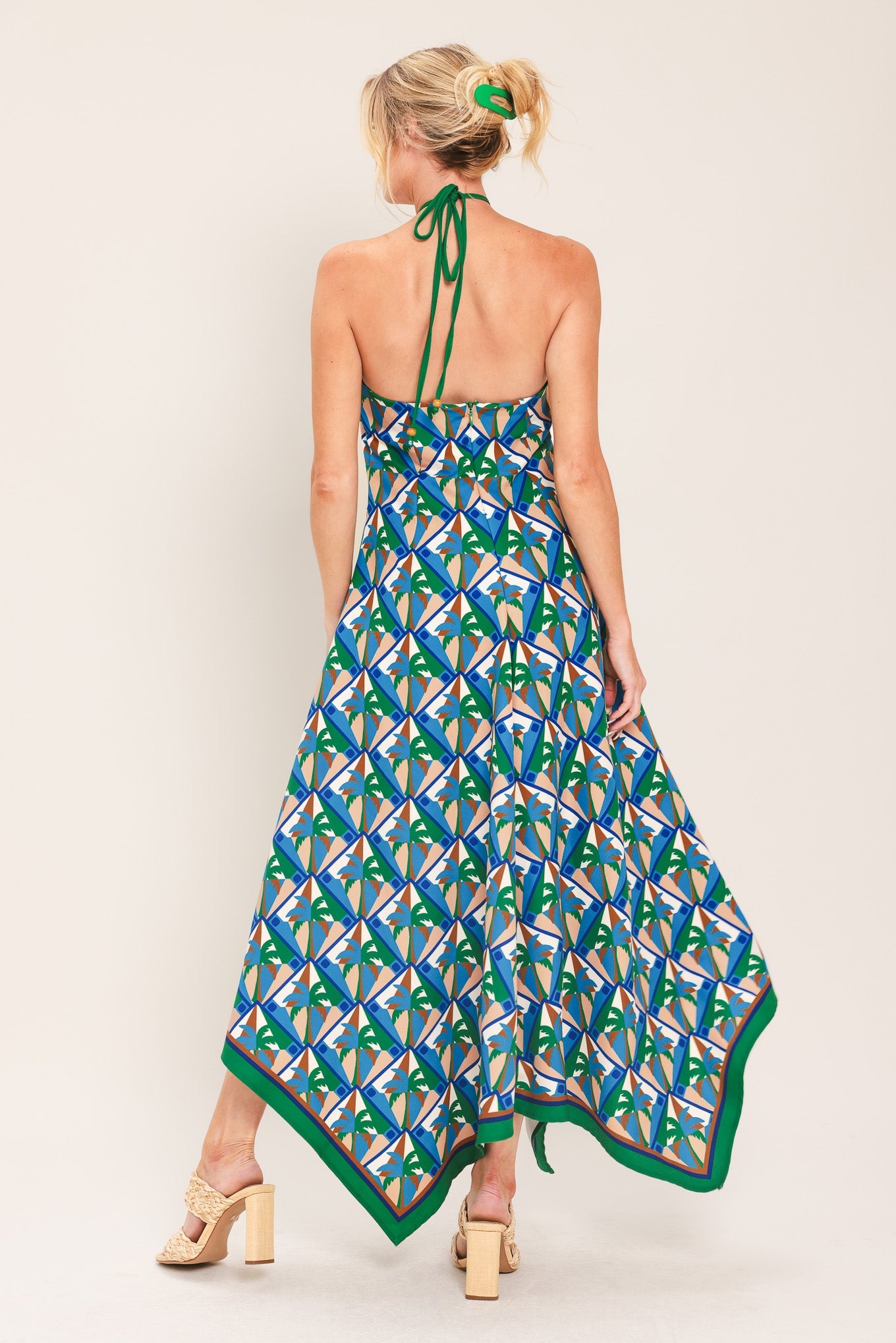 Tahini Temptation Halter Mini Dress