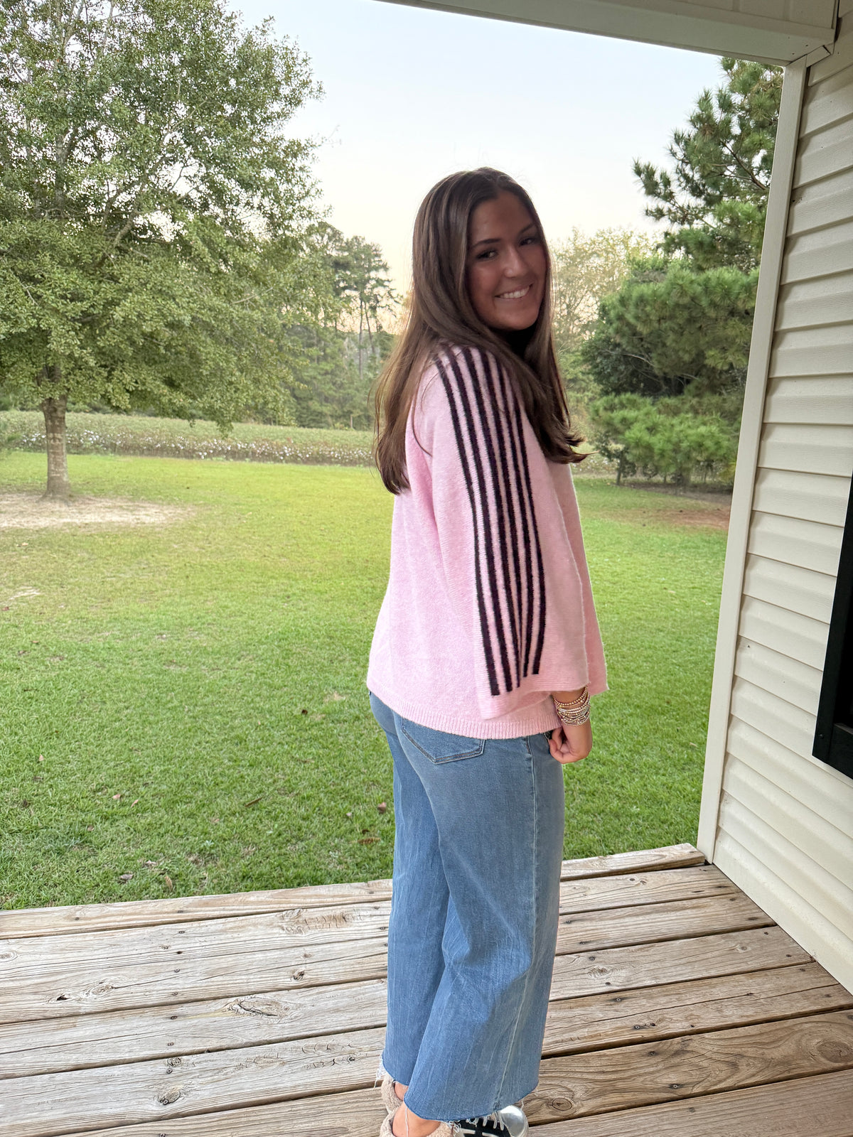 Pink Out Oversized Sweater Top