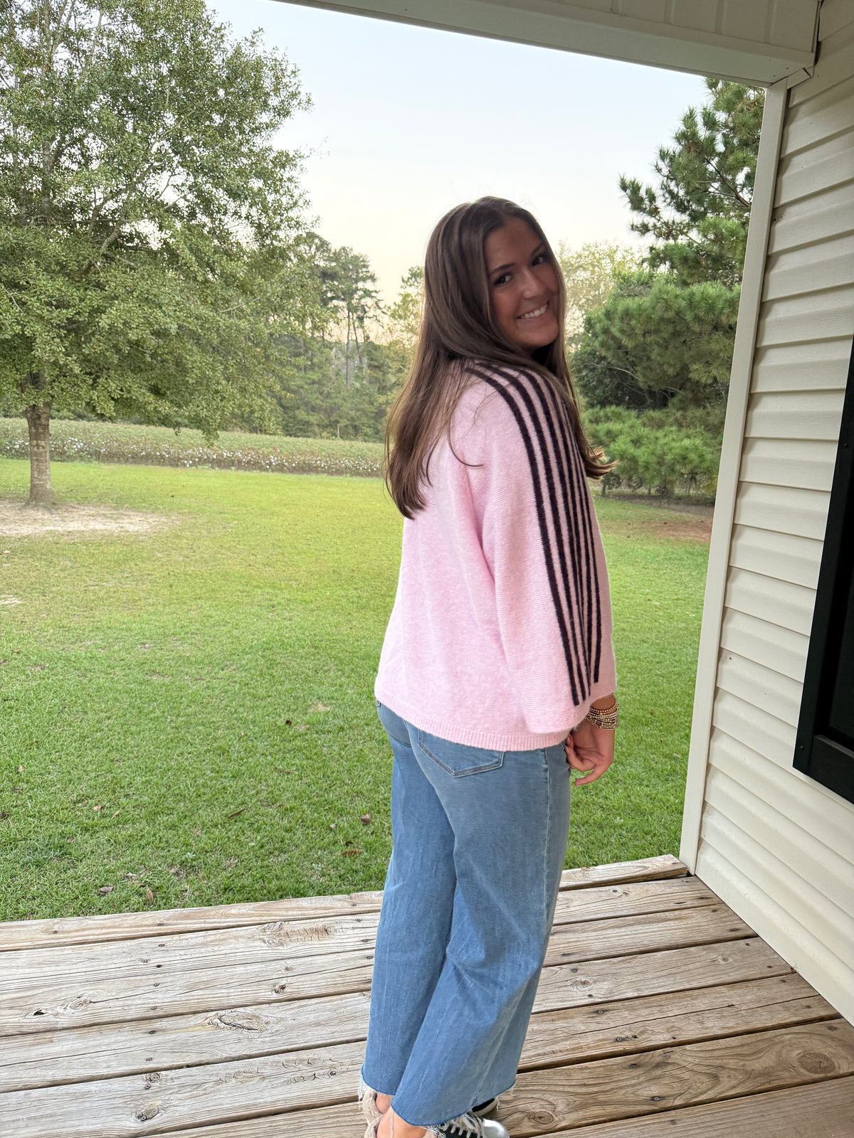 Pink Out Oversized Sweater Top