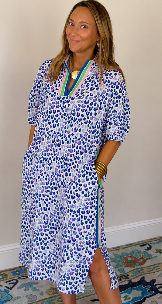 Neon Leopard Midi Dress