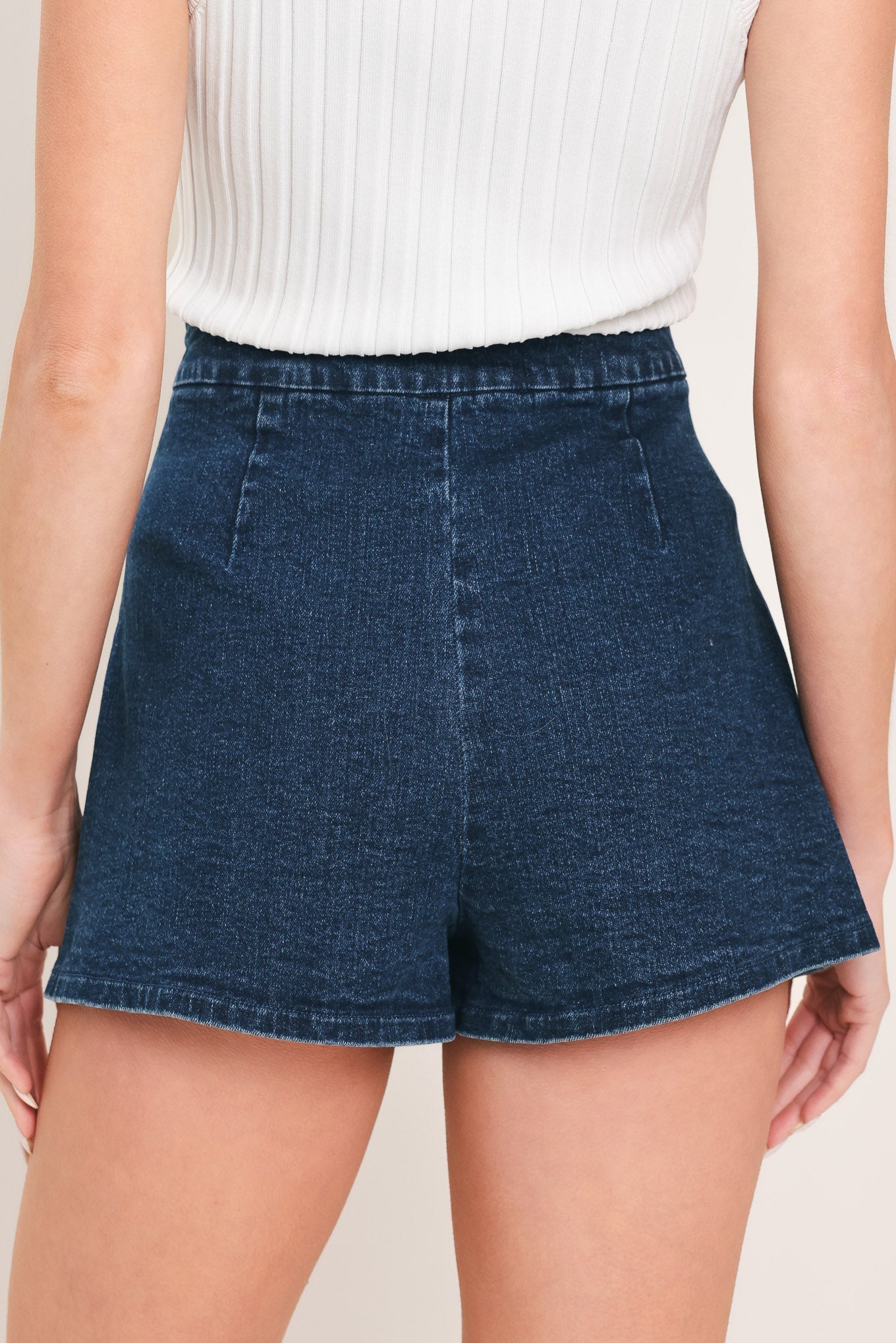 Side Line Denim Skort