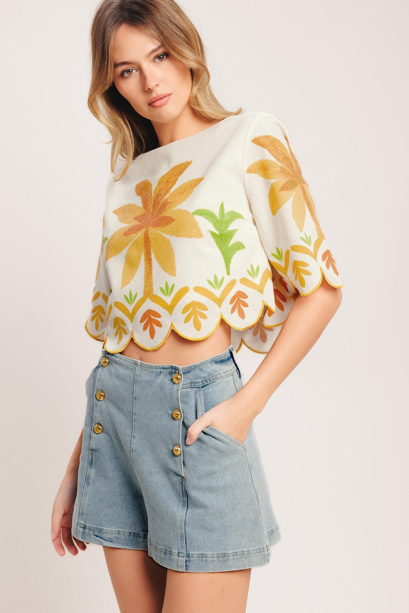 Loving Palm Life Top