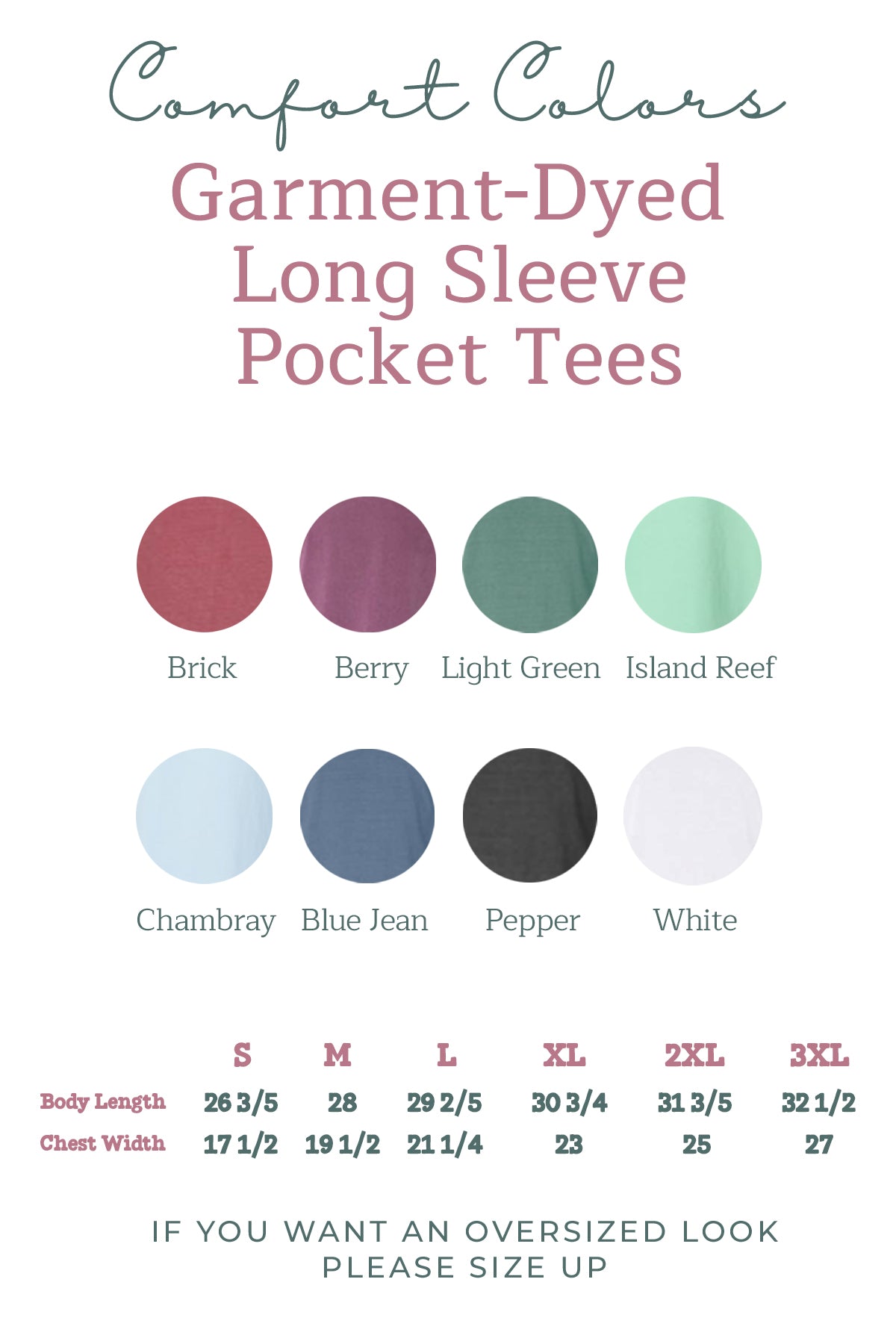 Comfort Colors Mama Pocket Long Sleeve Shirt (Cute)