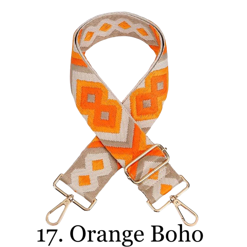 The James | Clear with Brown Trim Sling Bag - Pick Your Strap