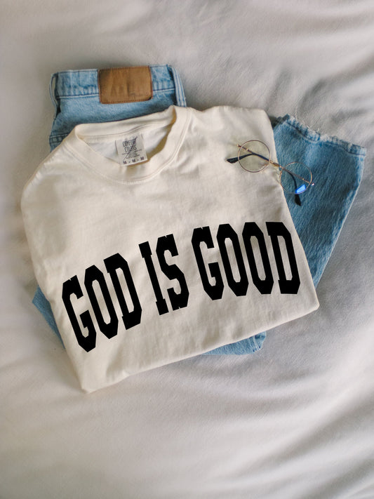 God is good Christian Comfort Colors Garment Dyed T Shirt