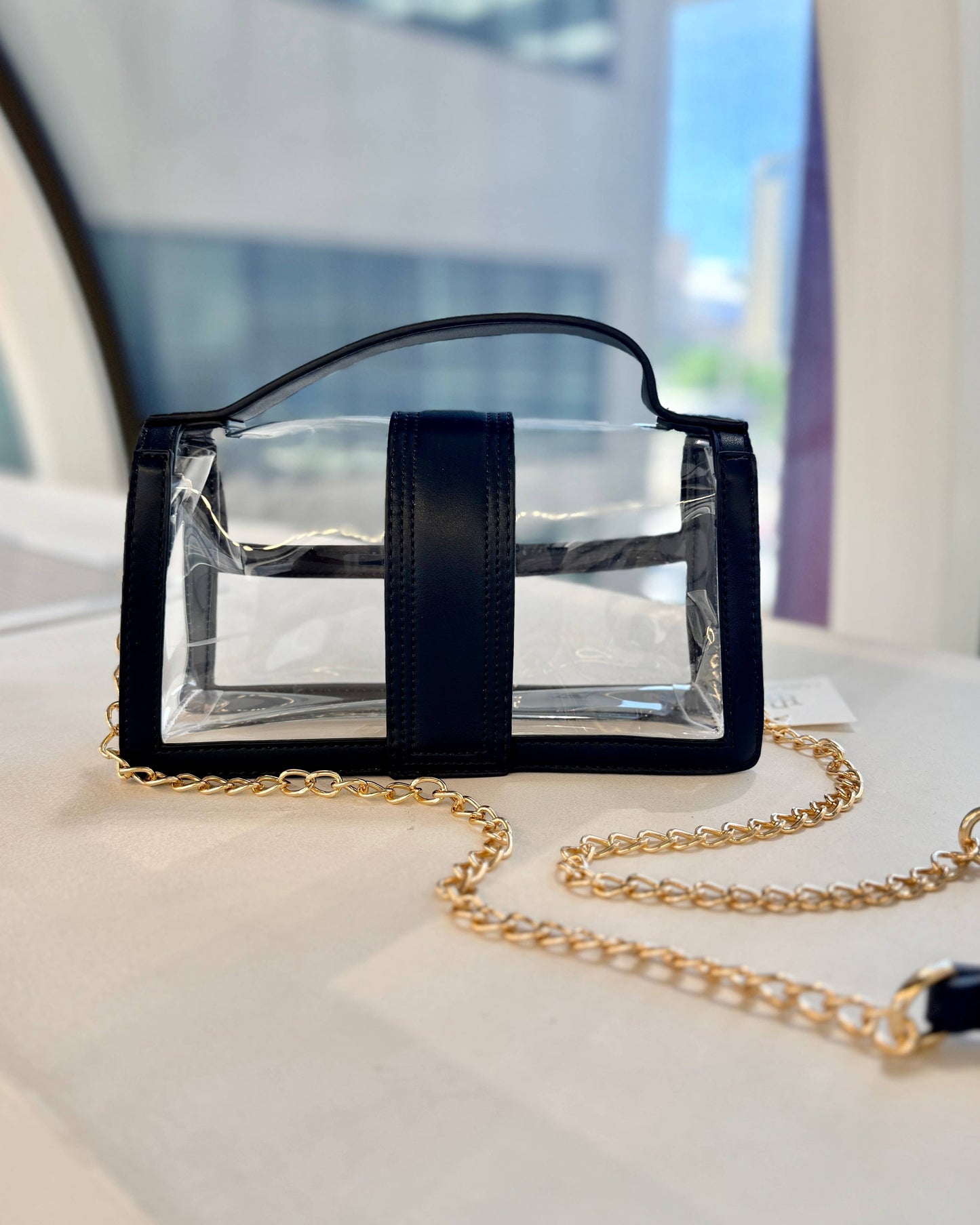 Grace Clear Bag Navy