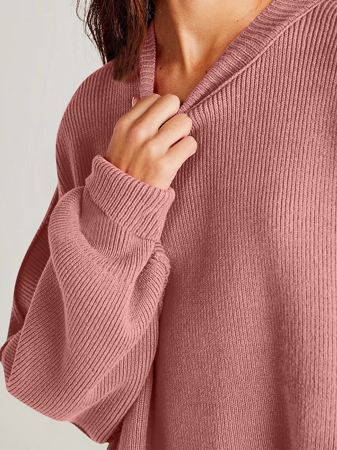 Mandy Side Slit Sweater  Oversized Pullover Sweater