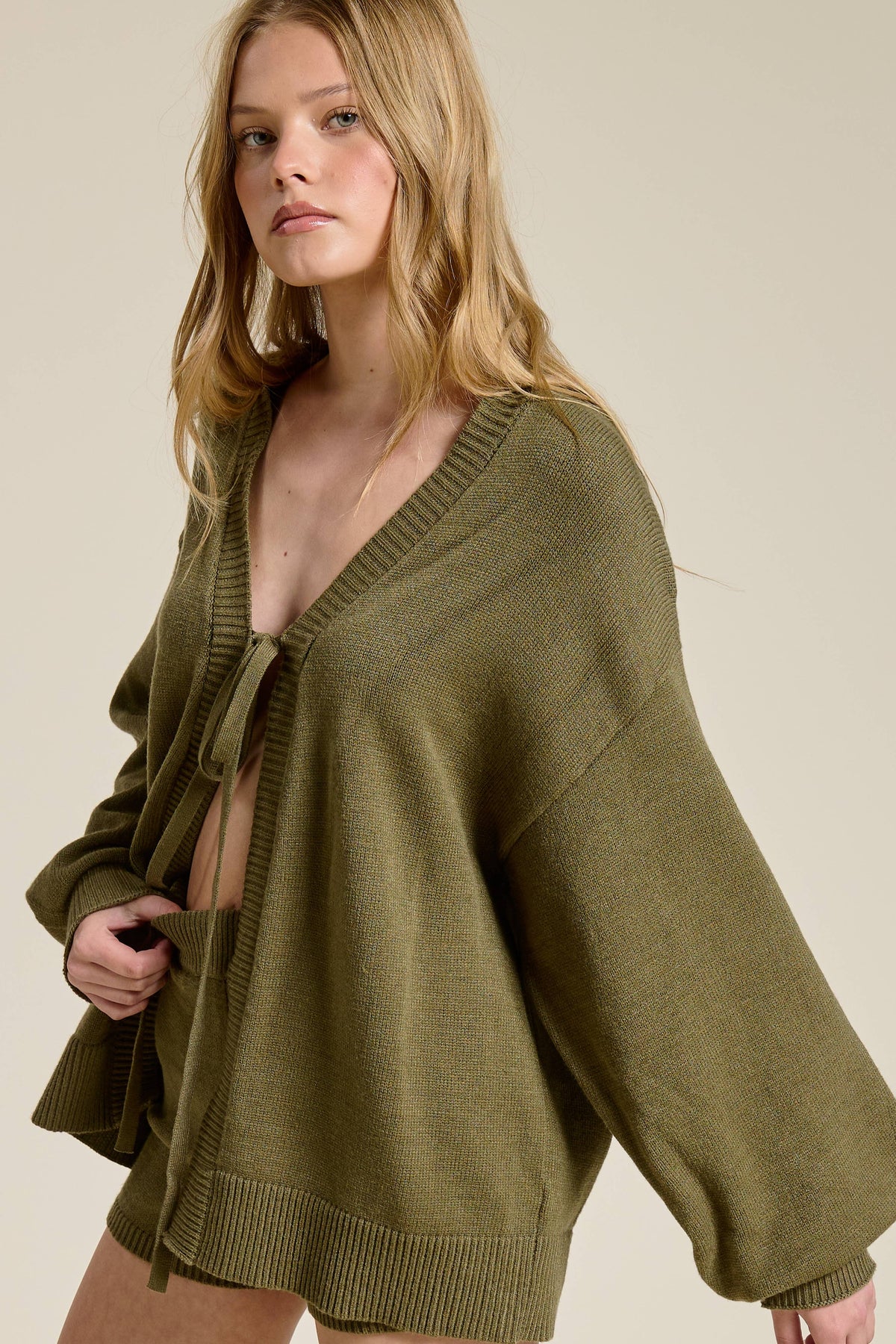 Take A Selfie Cardigan and Shorts Set