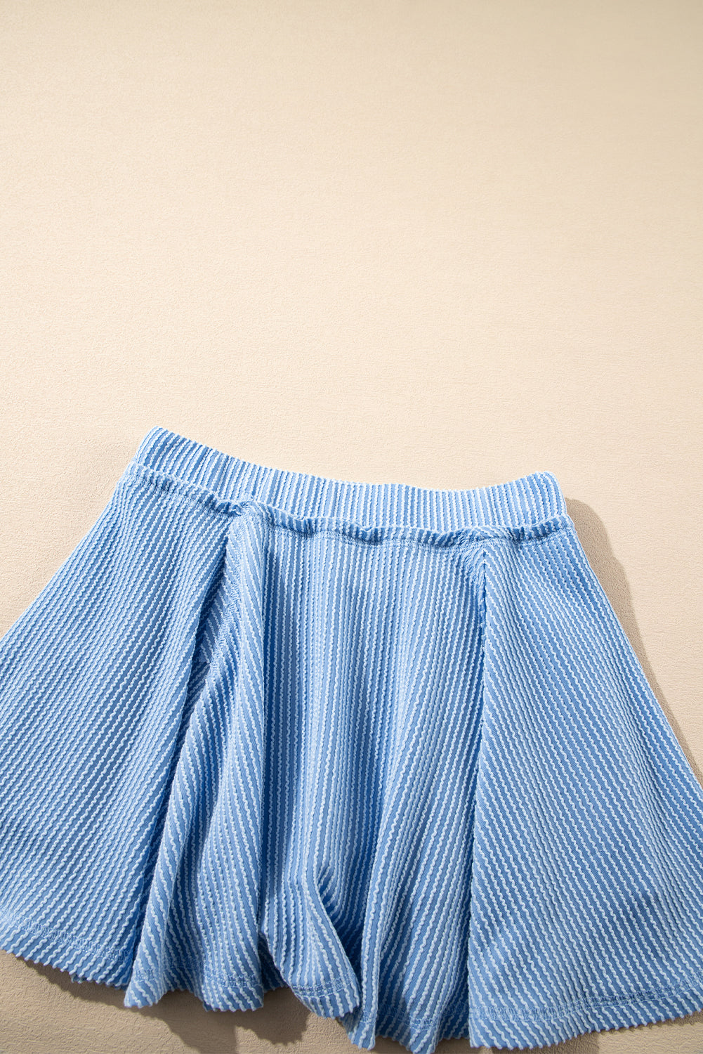 Corded Top and Ruffle Mini Skirt Set