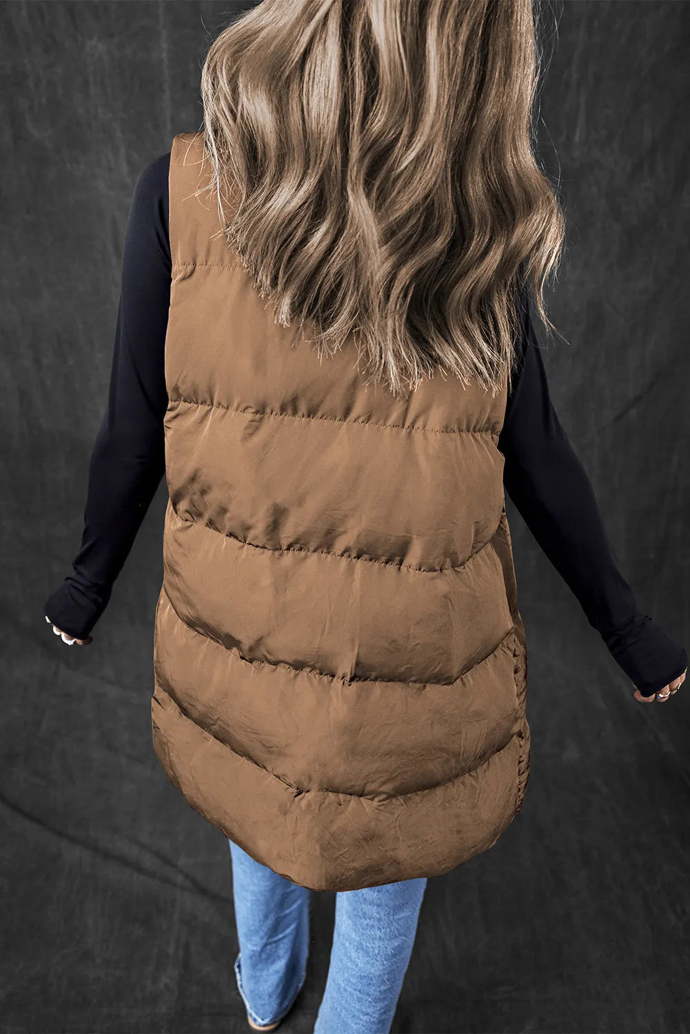 Amelia Pocketed Zip Up Vest