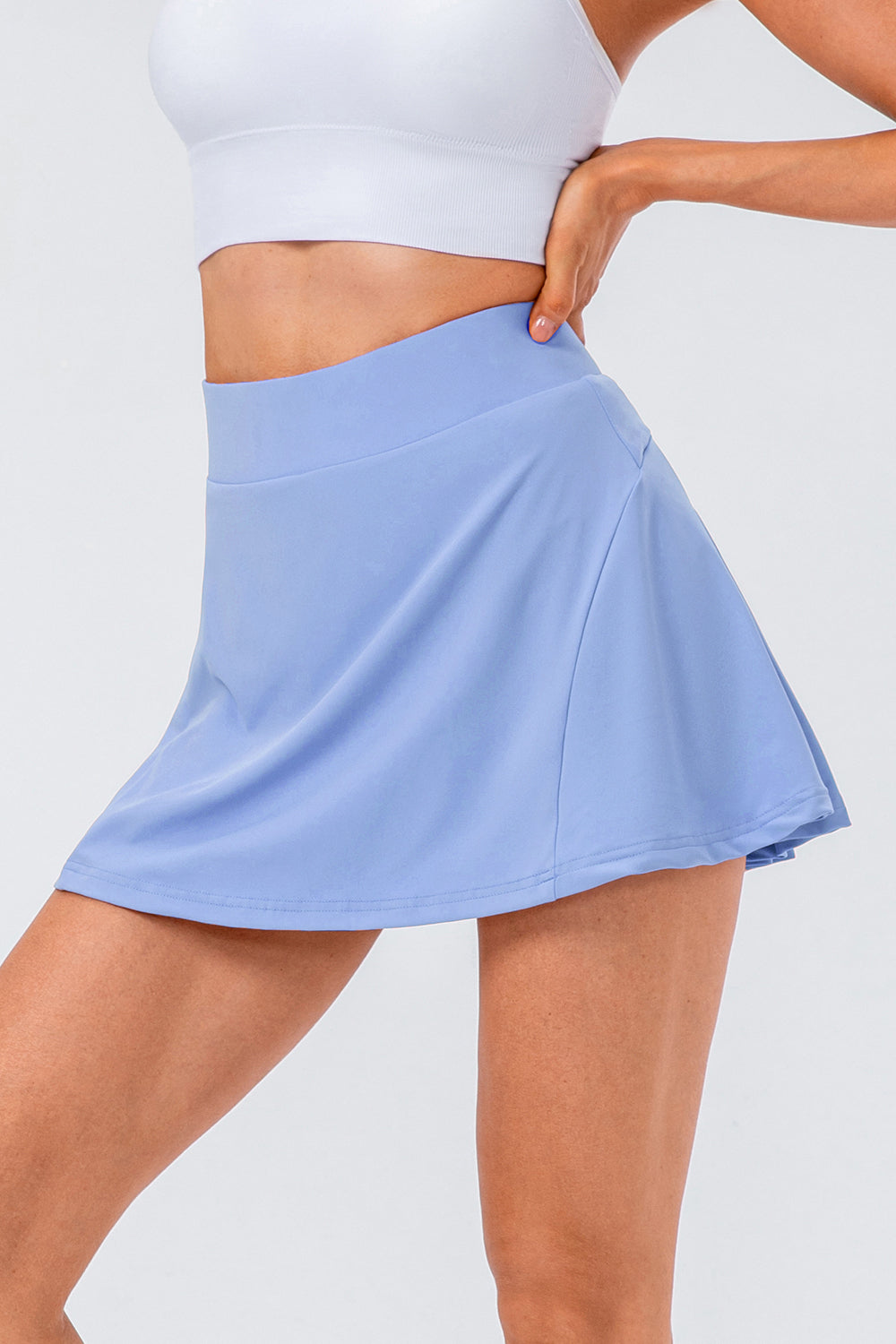 Allyson High Waist Pleated Active Skirt