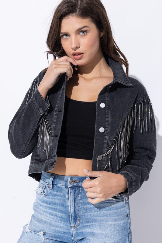 Riley Crop Denim Jacket