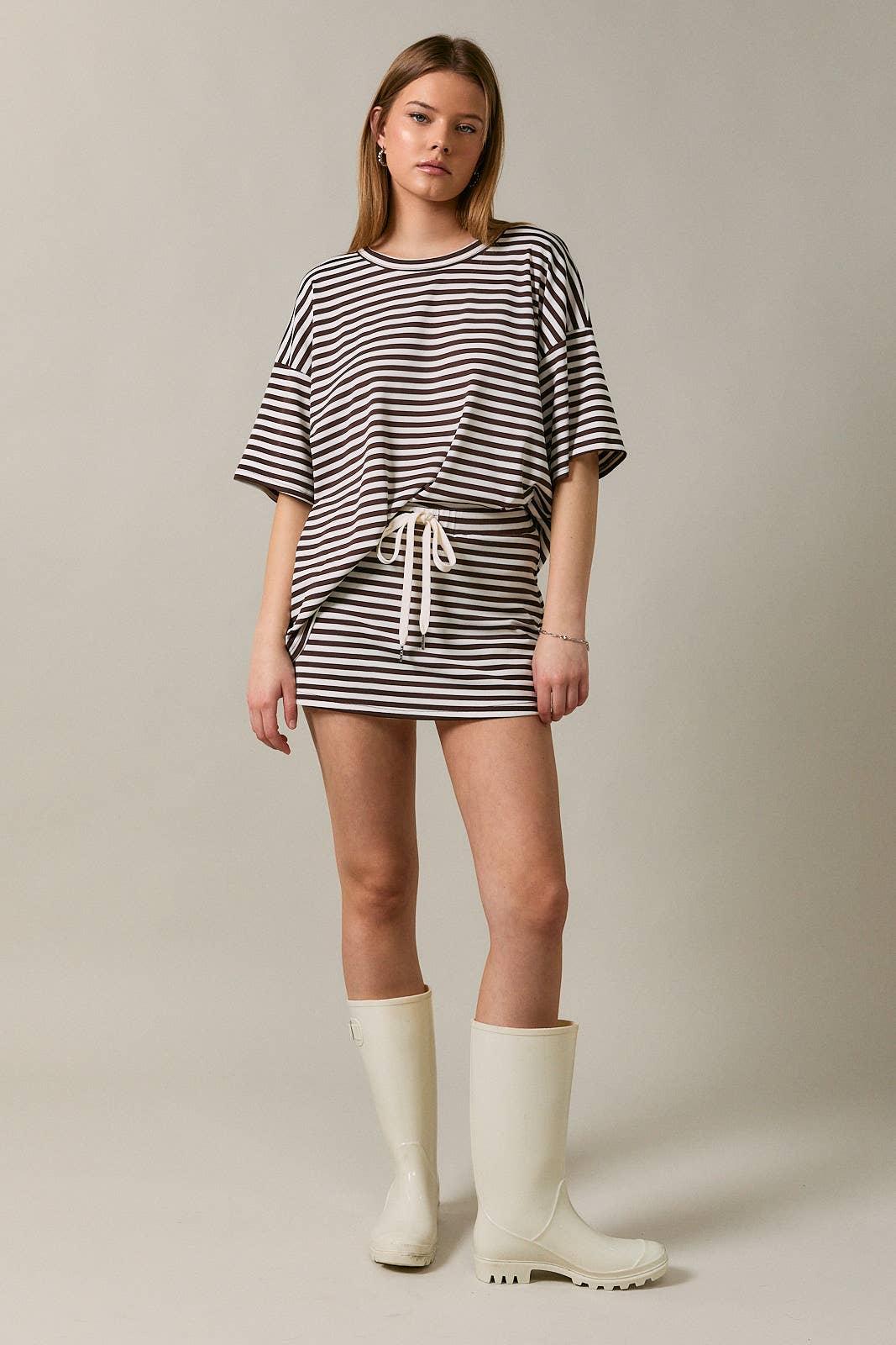 The Gracie Striped Skort Set