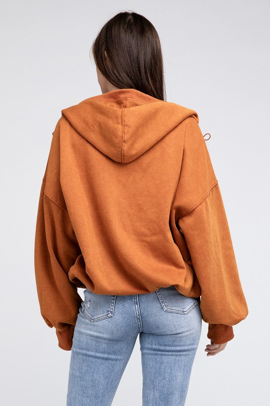 Bibi Stitch Detailed Elastic Hem Hoodie