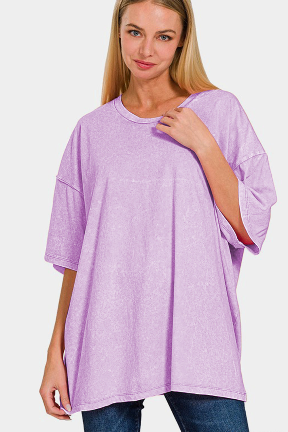 Zenana Mineral Washed Oversized T-Shirt