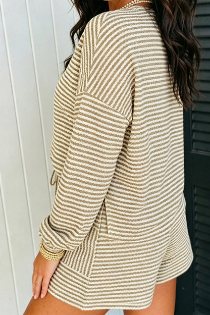 Lucky Enough Striped Shorts Set